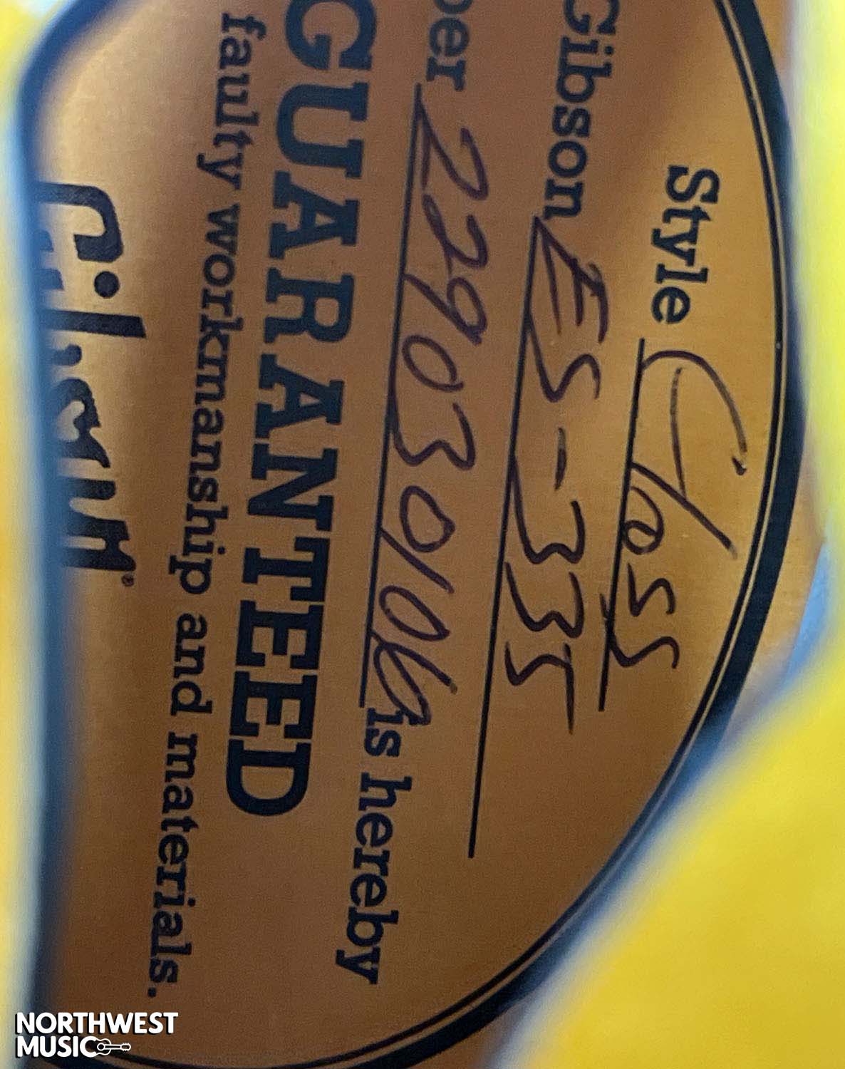 Gibson ES-335 Vintage Burst