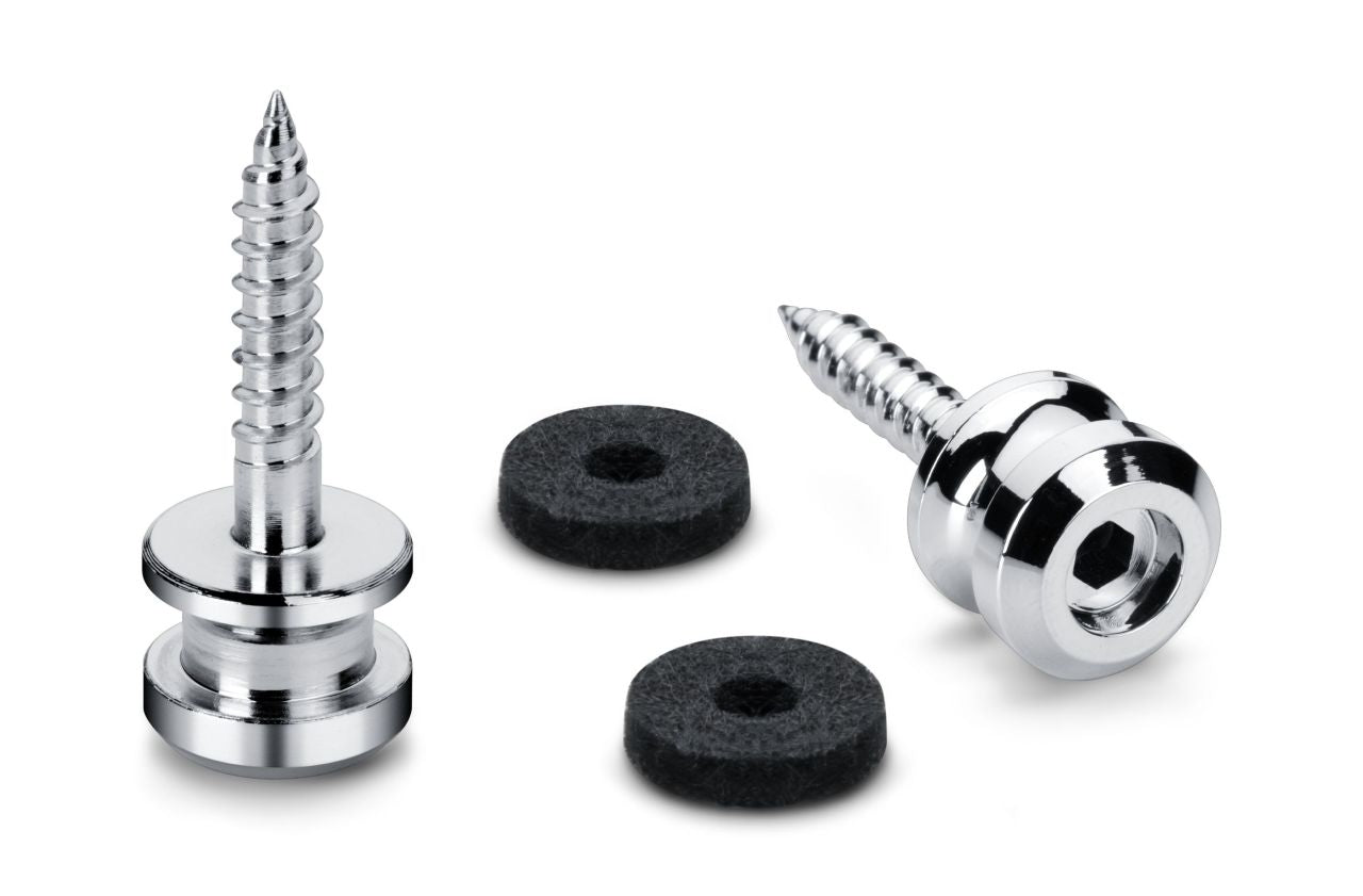 Schaller S-Locks Chrome Strap Lock Buttons Medium