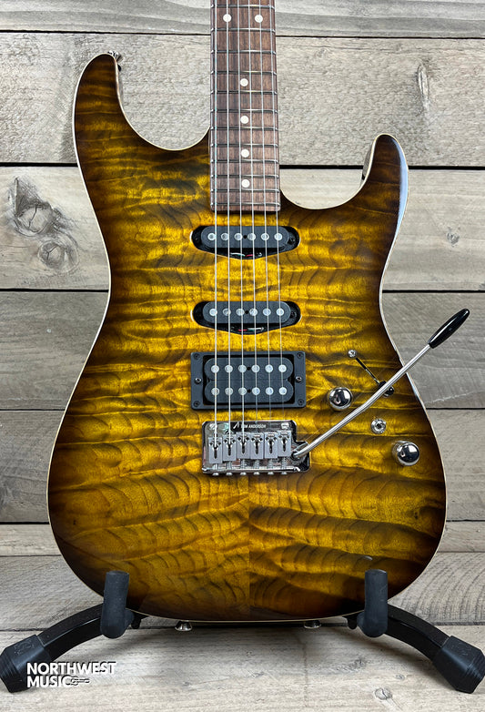 Anderson Hollow Drop Top Tiger's Eye Burst