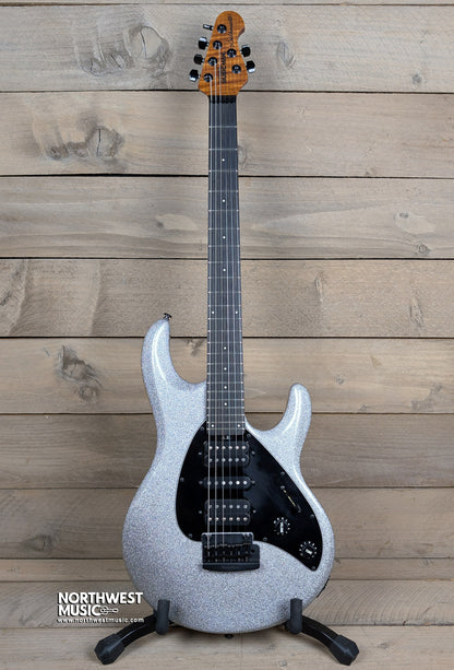 Ernie Ball Music Man Silhouette Silver Sparkle