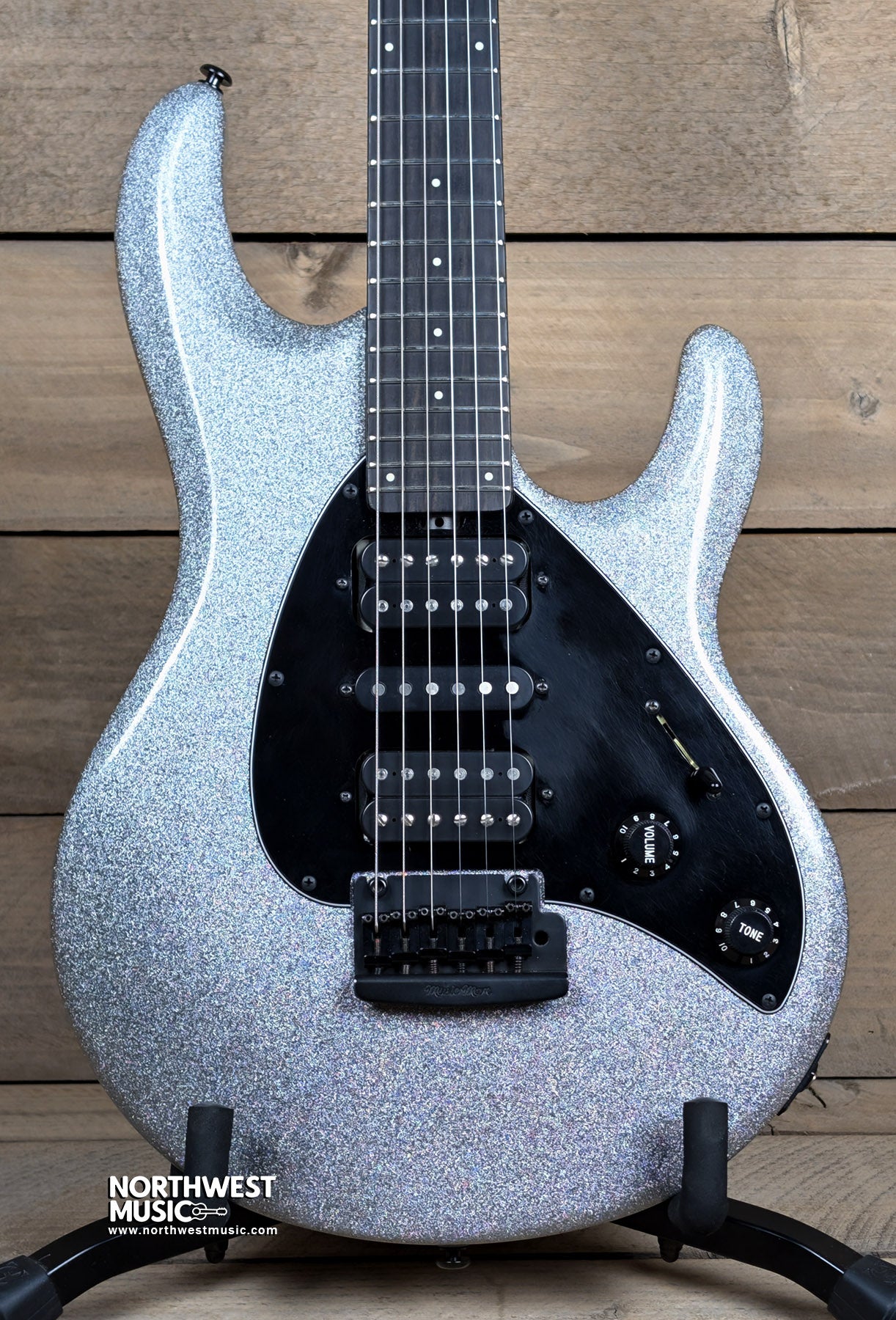 Ernie Ball Music Man Silhouette Silver Sparkle