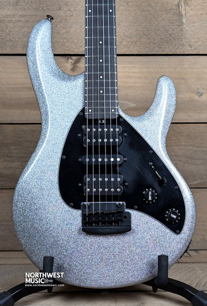 Ernie Ball Music Man Silhouette Silver Sparkle
