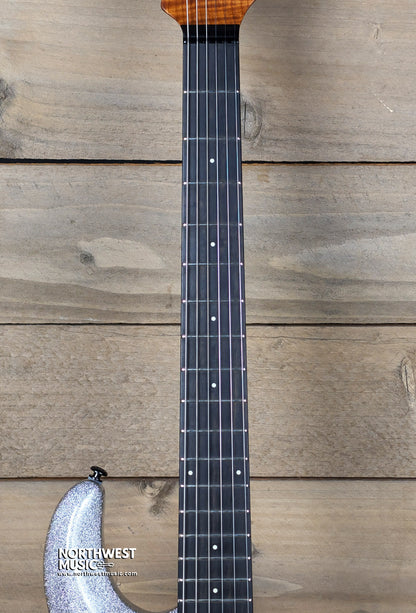 Ernie Ball Music Man Silhouette Silver Sparkle