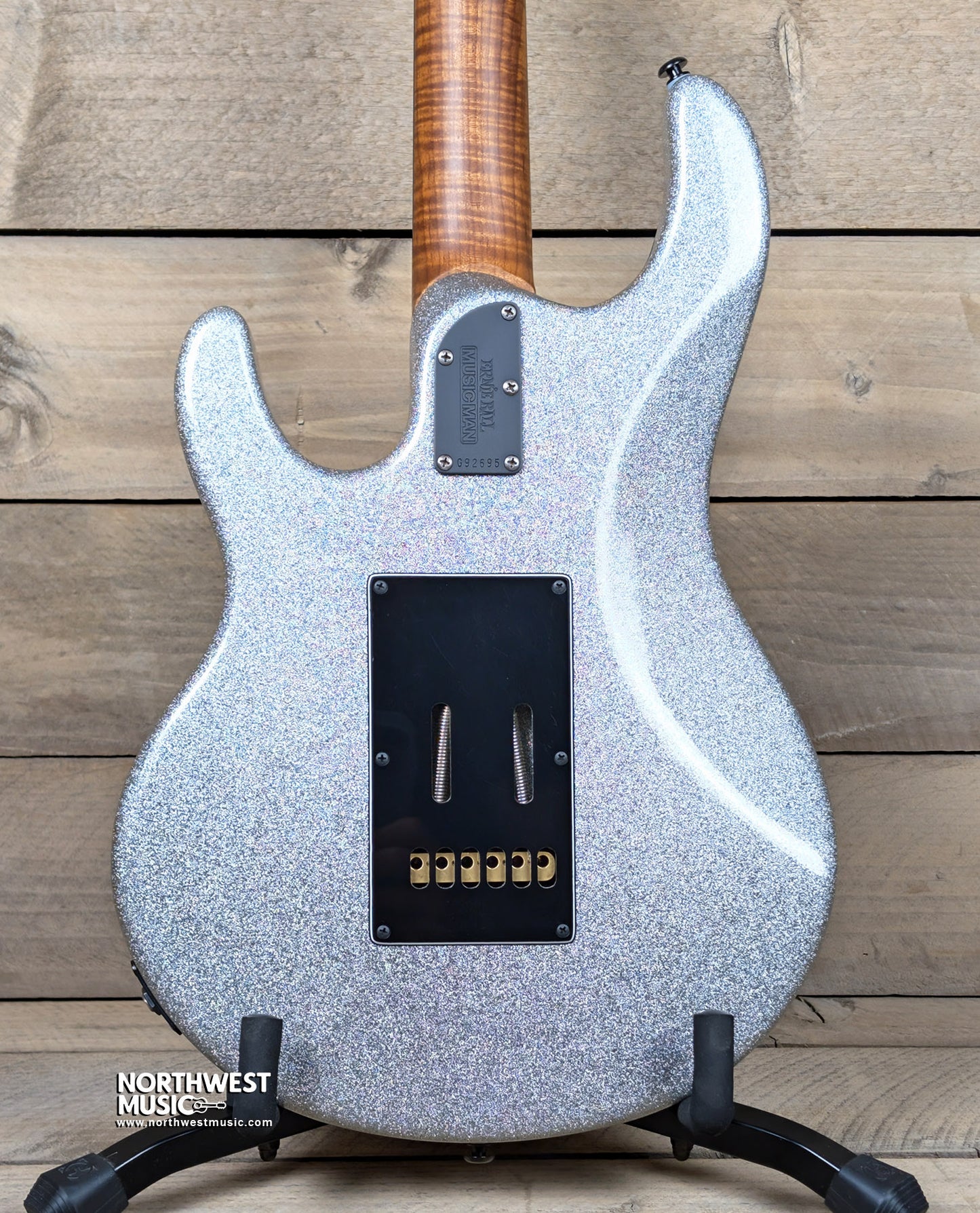 Ernie Ball Music Man Silhouette Silver Sparkle