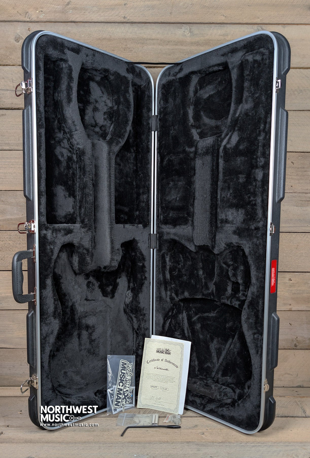 Ernie Ball Music Man Silhouette Silver Sparkle