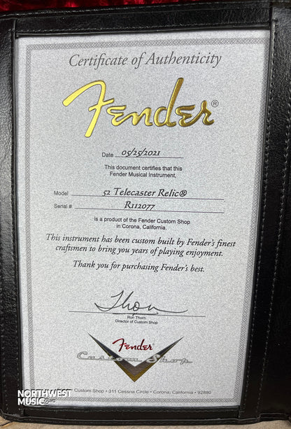 Fender Custom Shop '52 Telecaster Relic Vintage Blonde