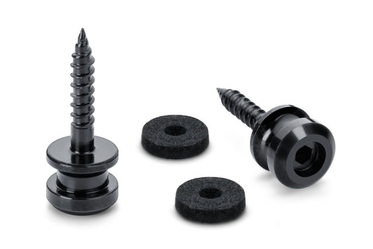 Schaller S-Locks Black Strap Lock Buttons Medium
